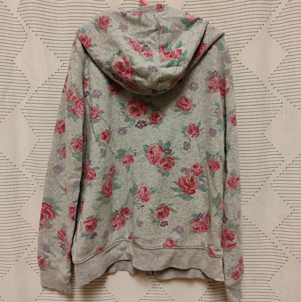 Oshkosh B'gosh Girls Floral Zip-Up Hoodie Size 12